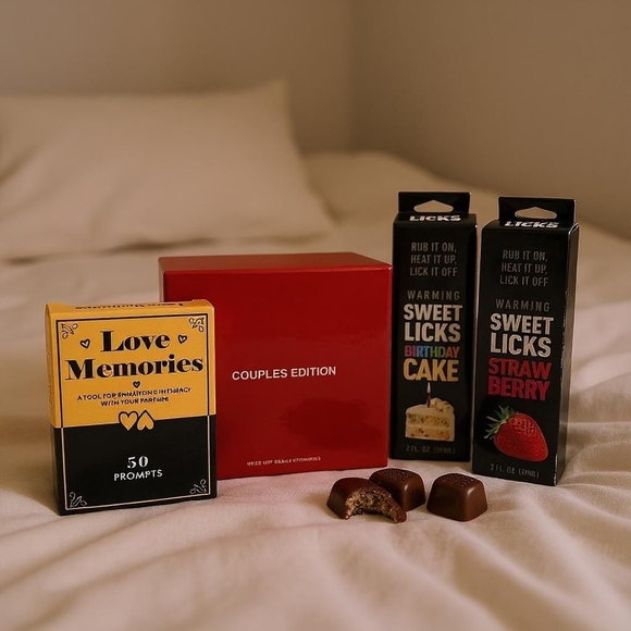 Spicy Nights In: Intimate Q&A + Lickable Treats Bundle - Picture 1 of 12